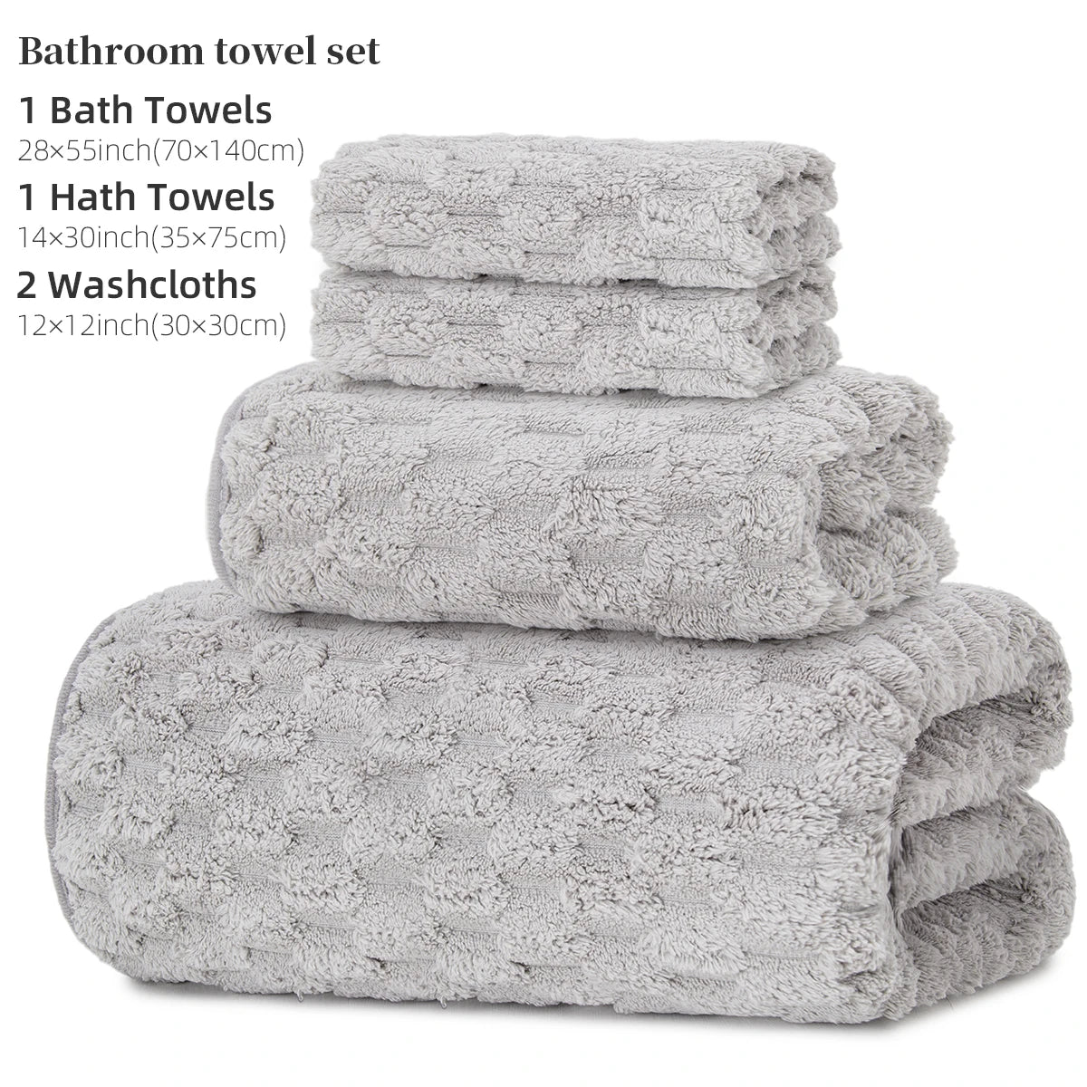 4-Piece Bath Towel Set