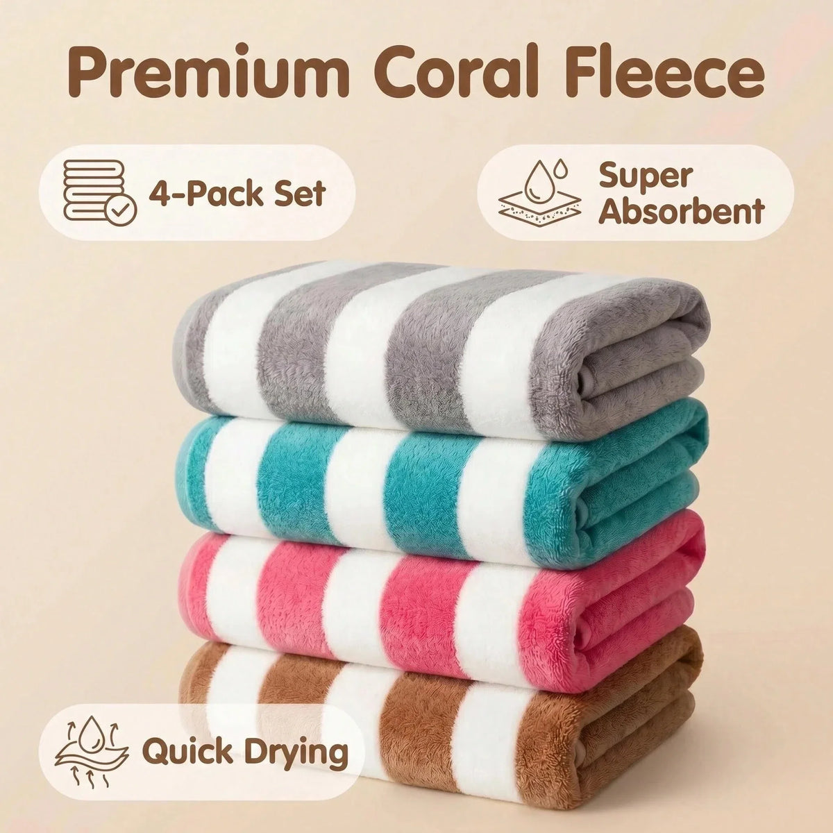 Machine Washable Polyester Beach Towel for Everyday Use