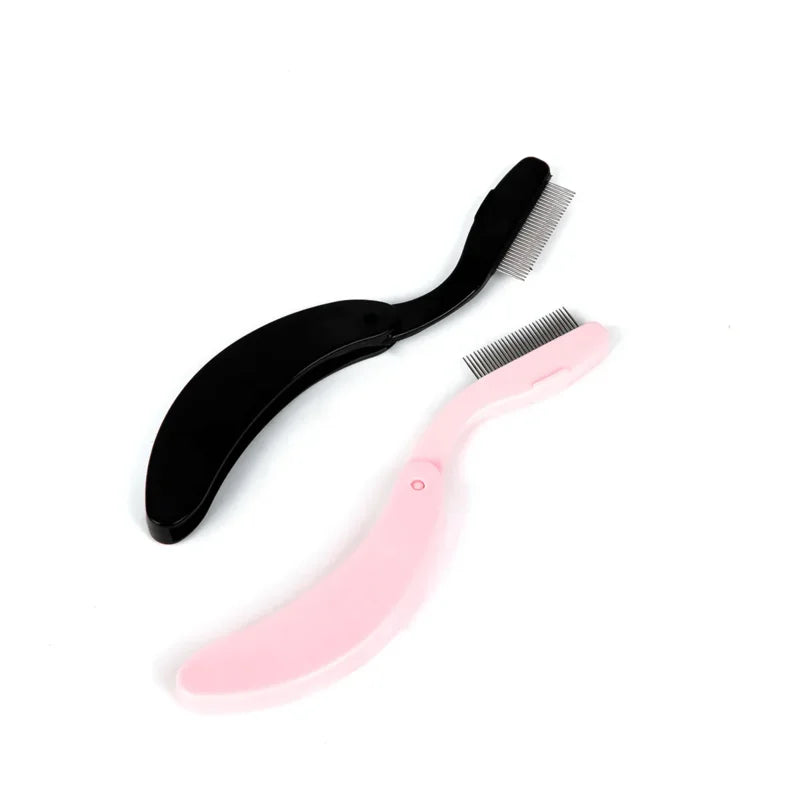 Folding Ultra-fine Stainless Steel Eyelash Brush