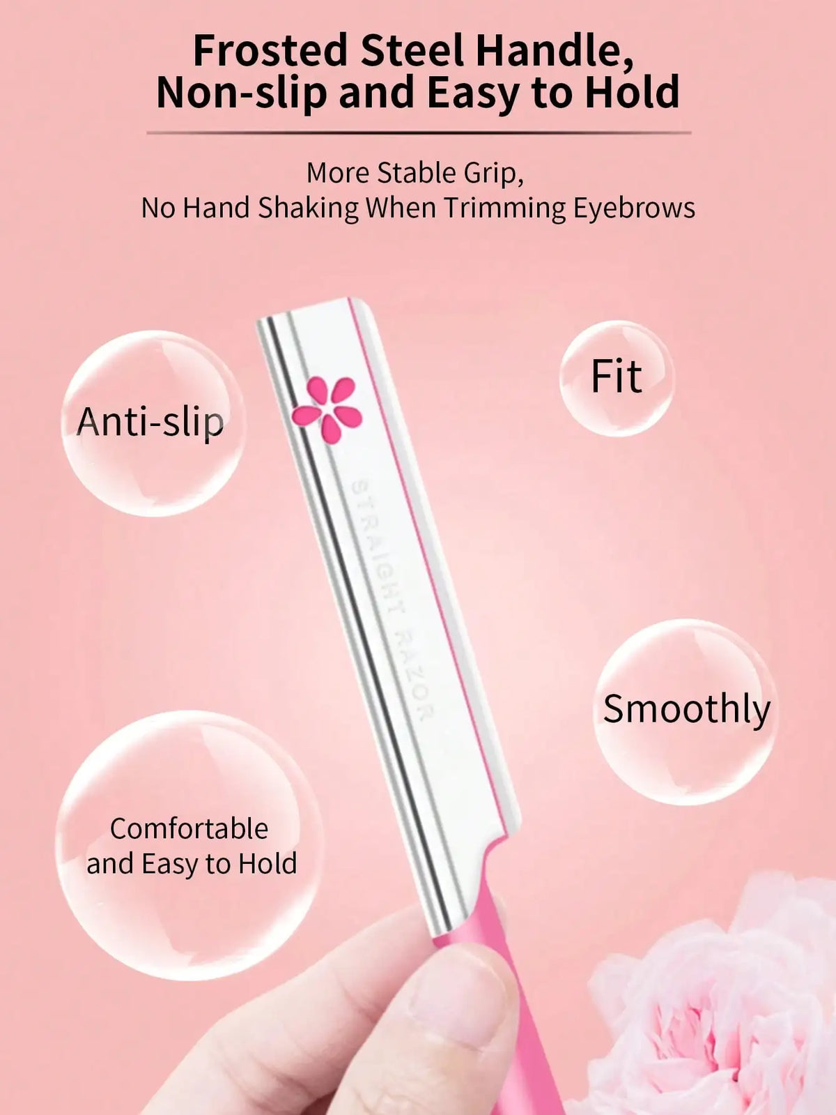 5pcs Compact And Exquisite Beipin Professional Eyebrow Trimmer, Sharp Blade For Smooth And Clean Grooming