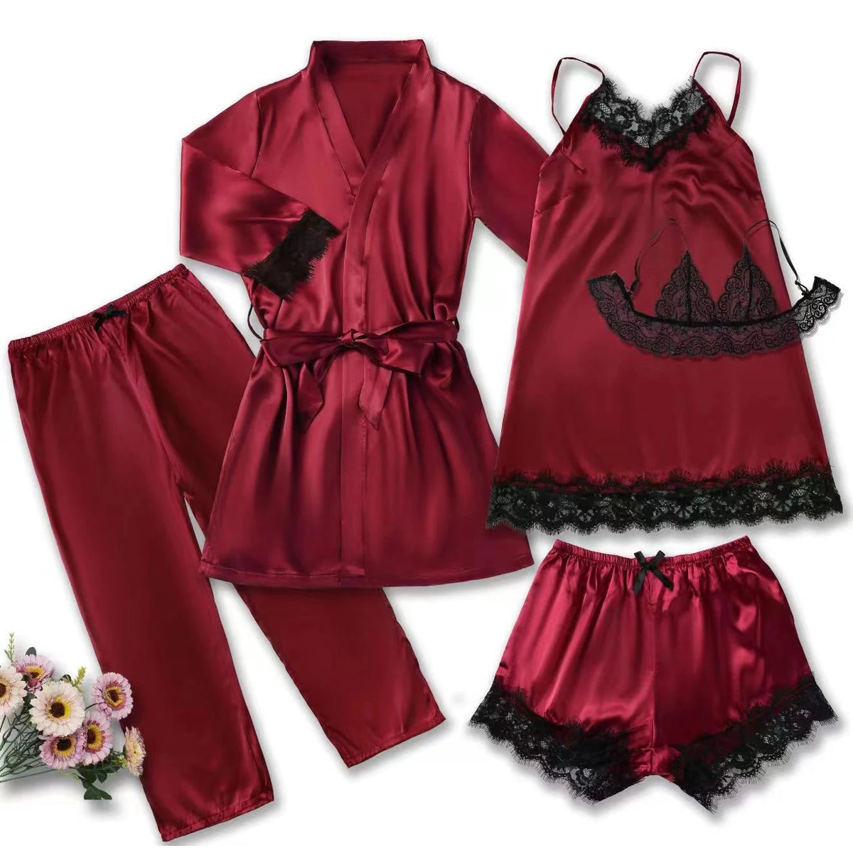 Satin Sleepwear Pajama Set