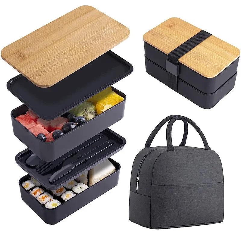 Bento Lunch Box, 2-Tier Food Storage Container