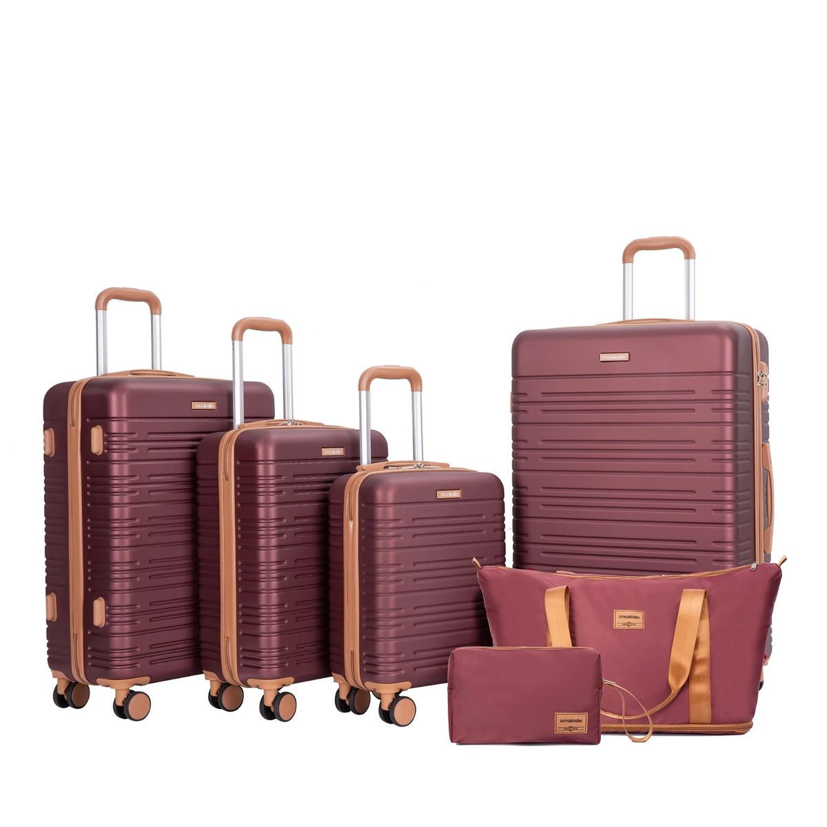 TRIPCOMP Luggage Set With Spinner Wheels And TSA Lock