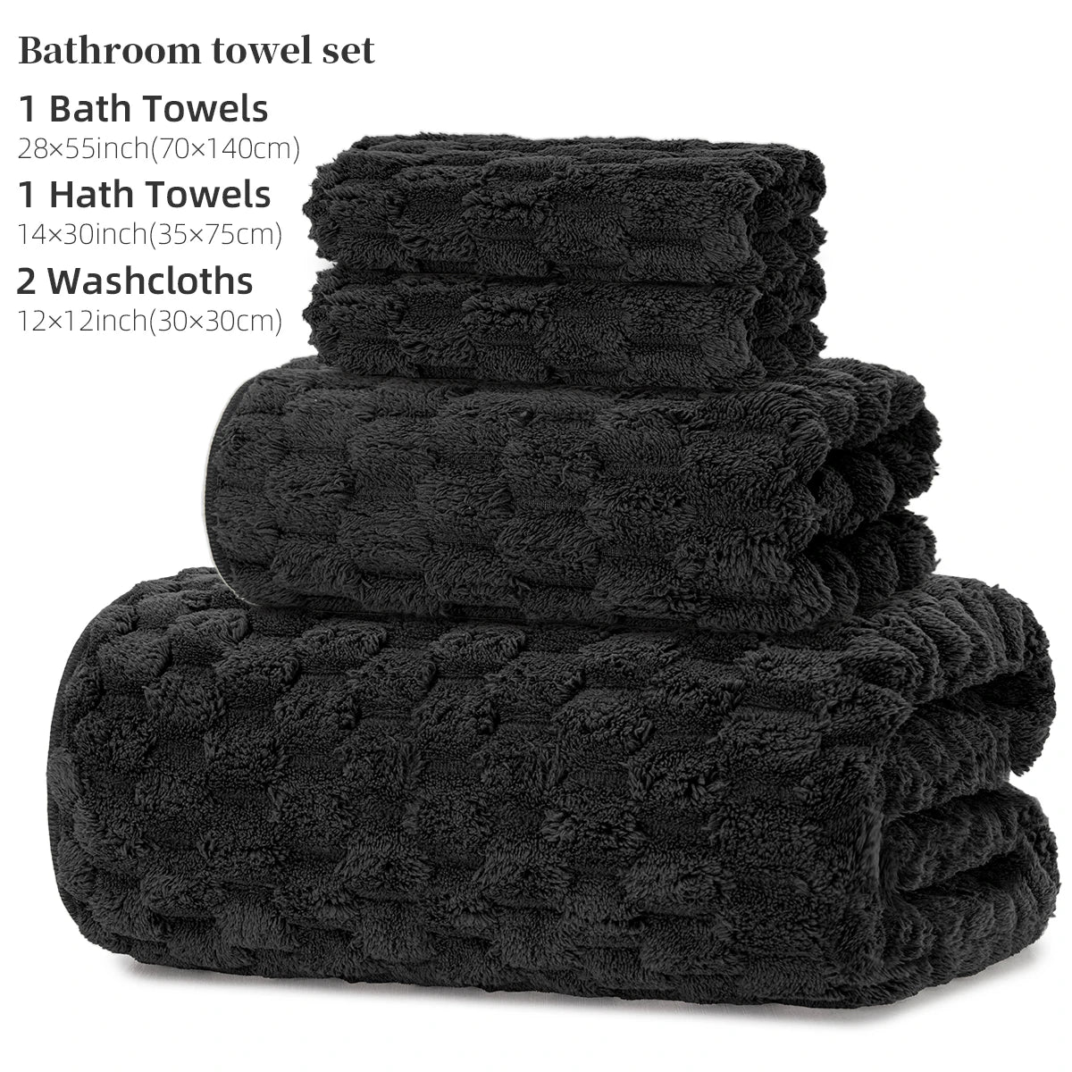 4-Piece Bath Towel Set