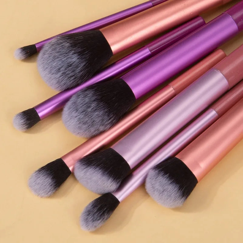 Makeup Brush Kit Soft 8pcs Synthetic Hair Make Up Brushes