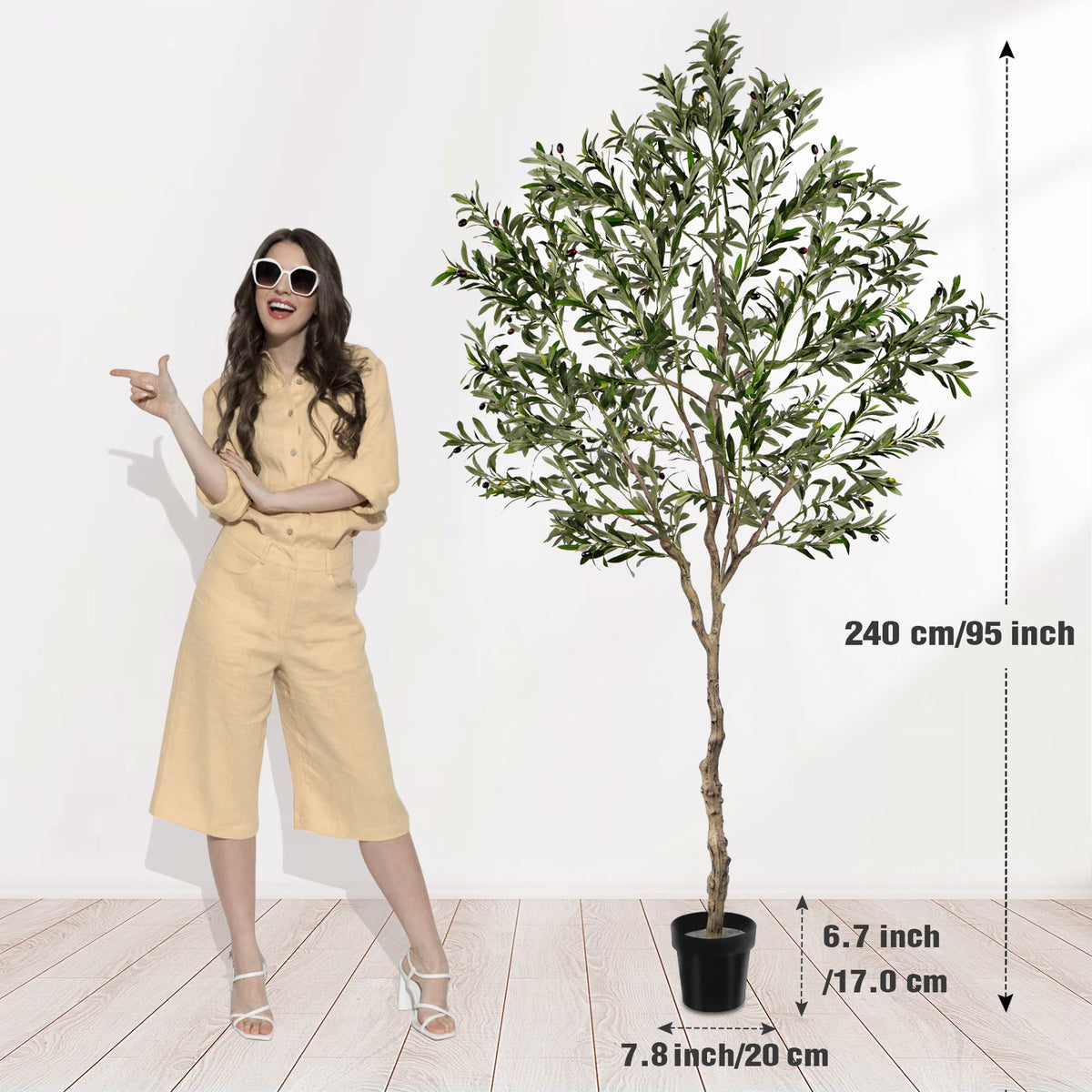 Olitree Artificial Olive Tree for Lifelike Indoor Home Decoration
