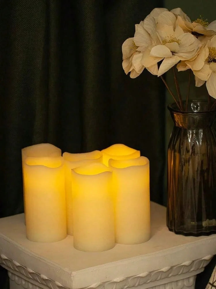 24,3 Size Ivory Electronic Candle Lamp