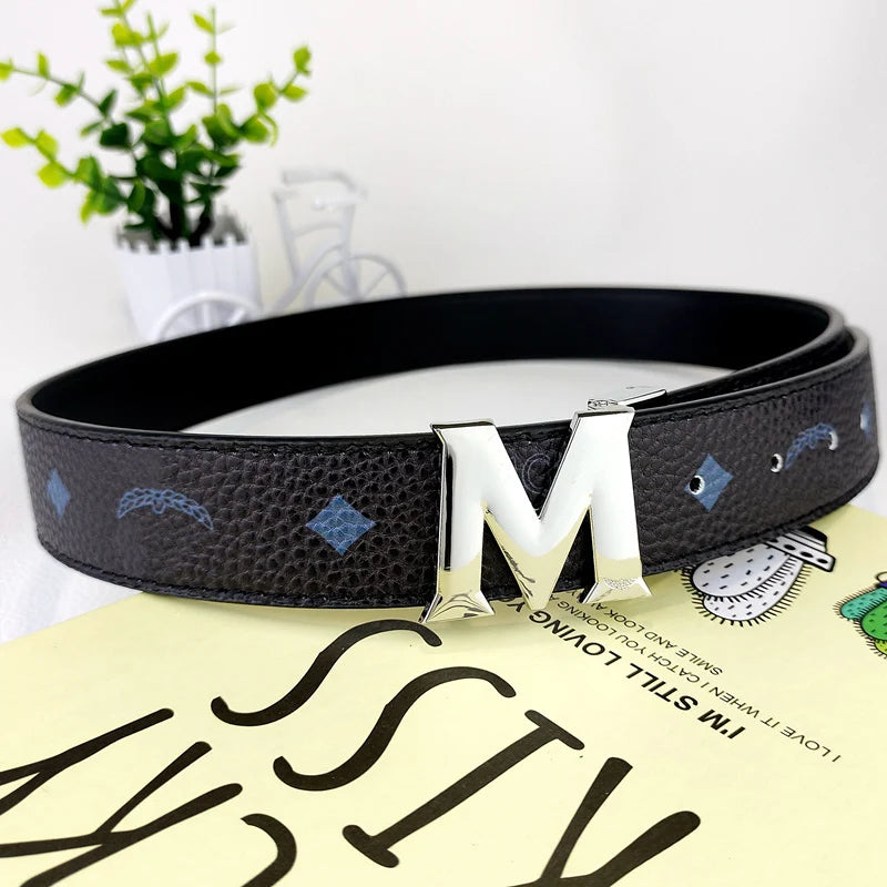 Genuine Leather Belts, Classic and Retro European-style Belts,