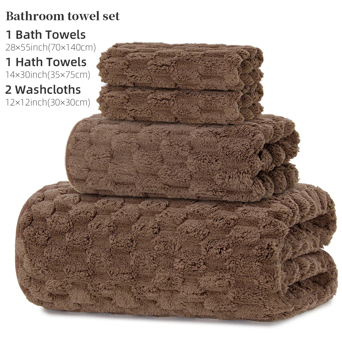 4-Piece Bath Towel Set