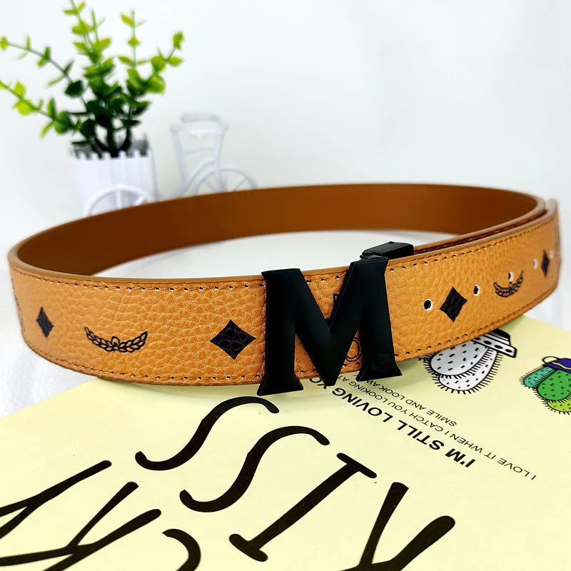 Genuine Leather Belts, Classic and Retro European-style Belts,