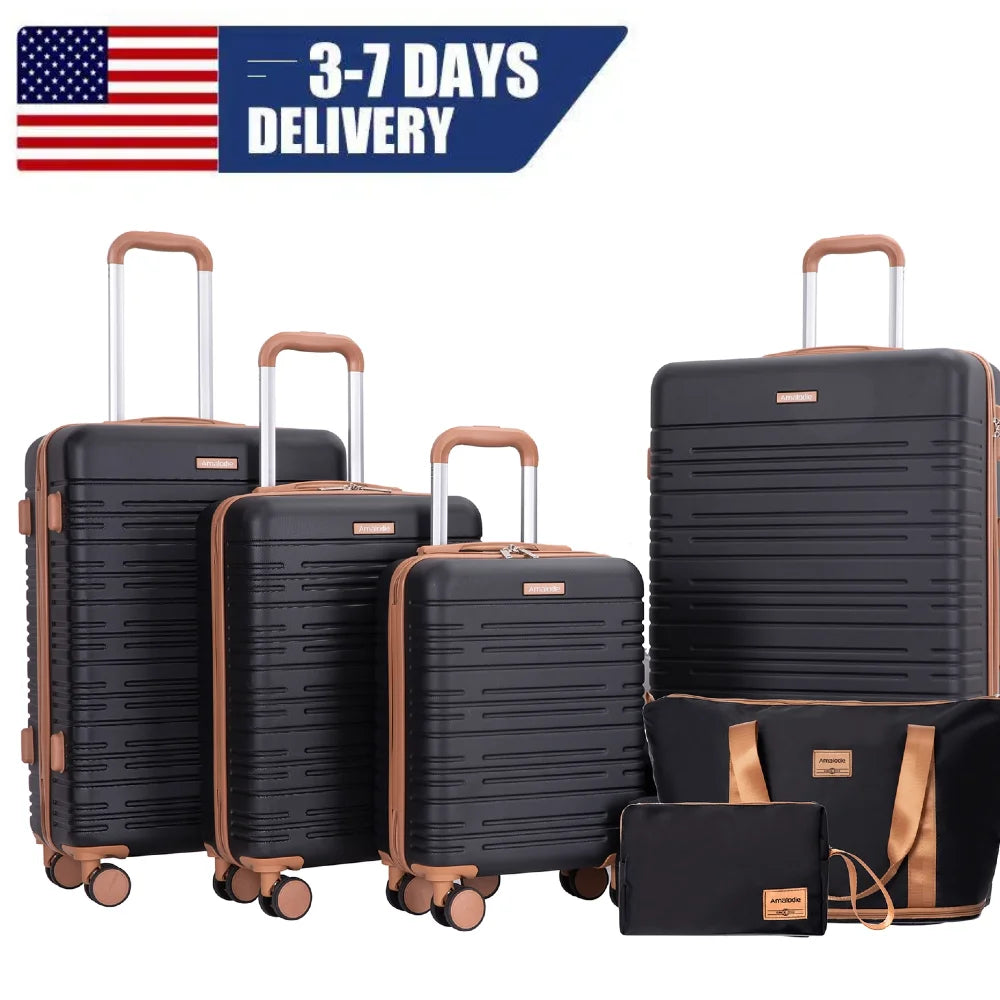 TRIPCOMP Luggage Set With Spinner Wheels And TSA Lock