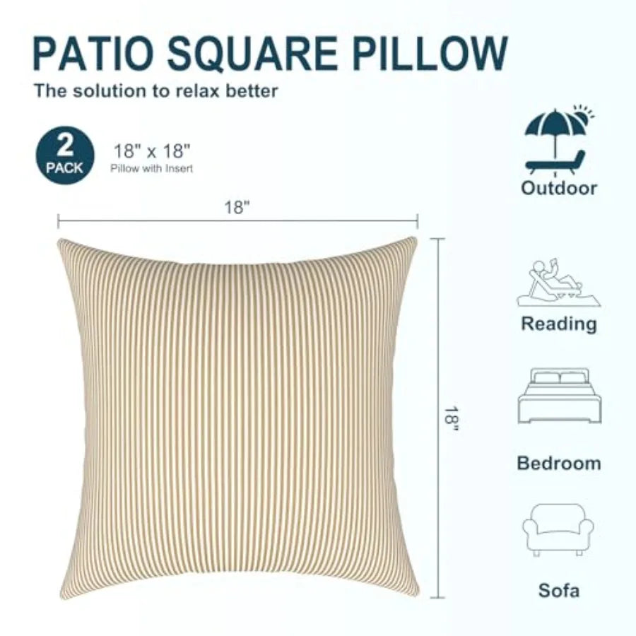Set Of Two Decorative Column Pillows With Silk Filling