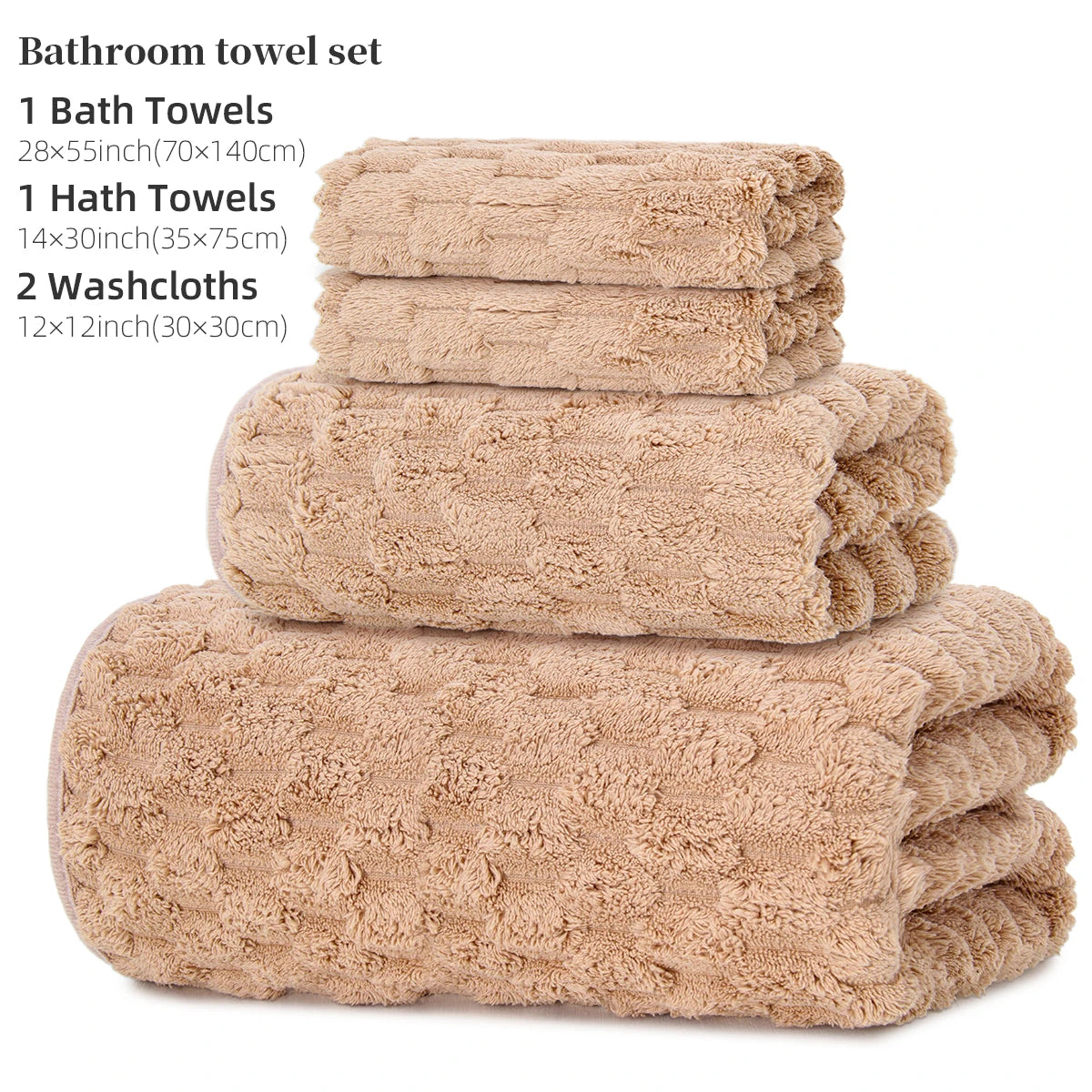4-Piece Bath Towel Set