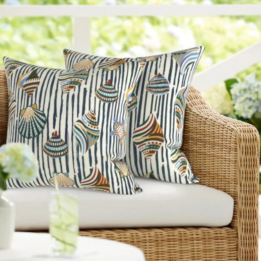 Decorative Column Pillows With Silk Filling Pack of Two