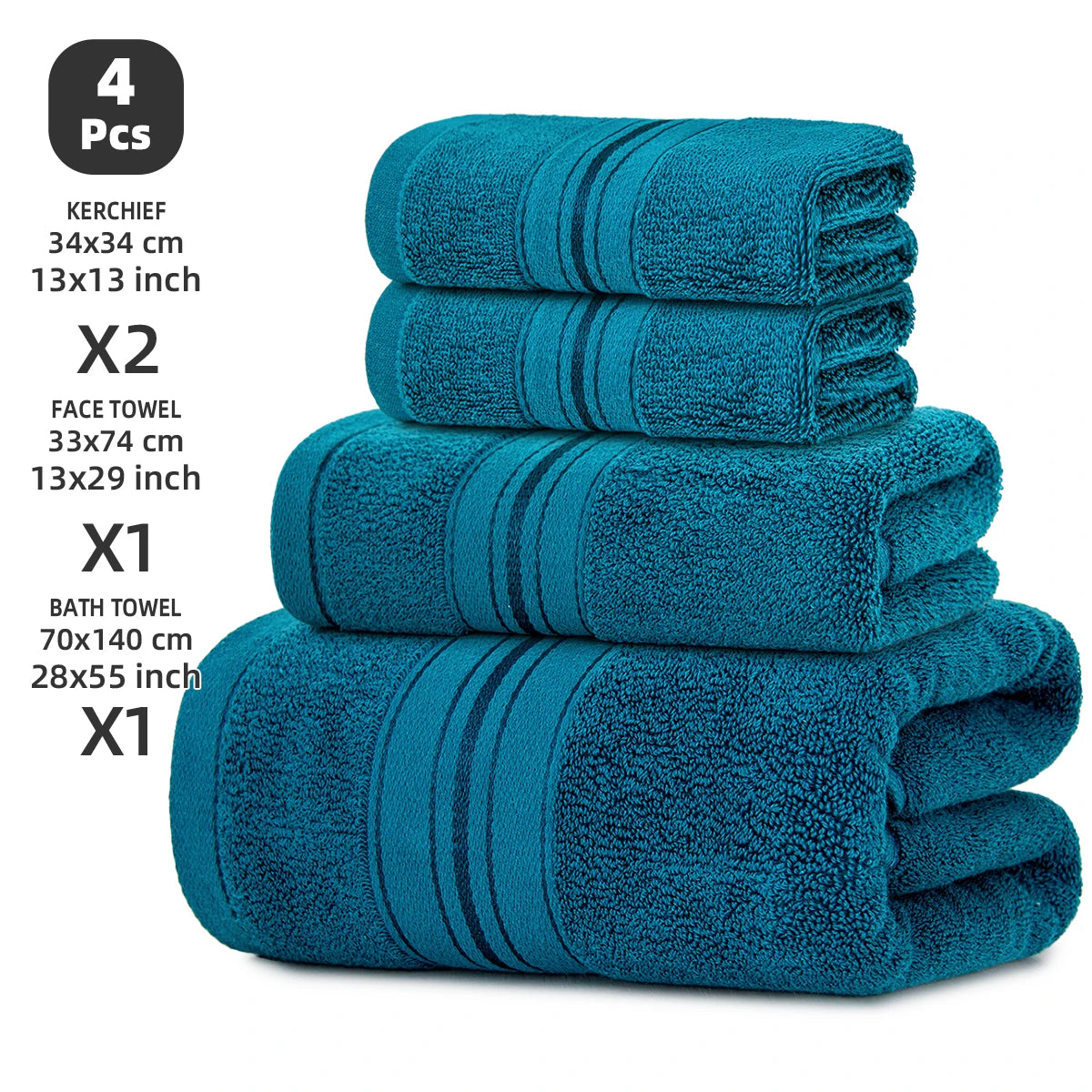 Luxury Cotton Bath Towel Set for Soft Everyday Comfort