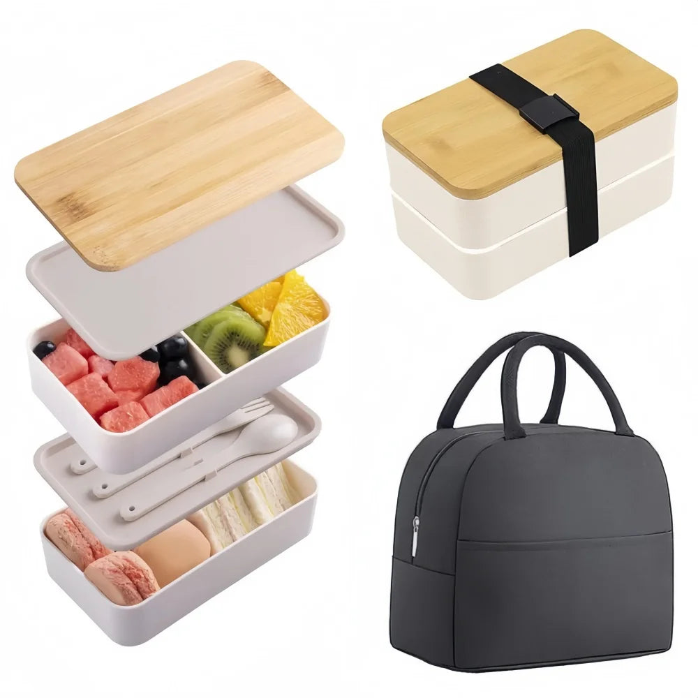 Bento Lunch Box, 2-Tier Food Storage Container