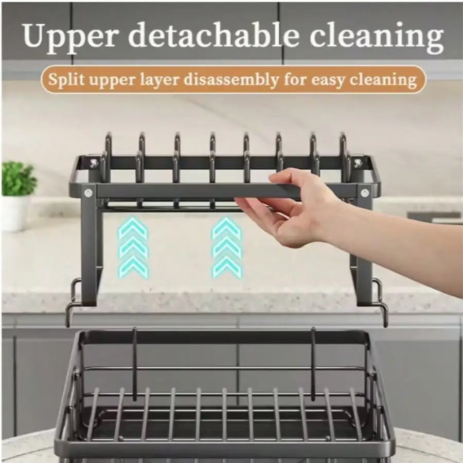 Carbon Steel Cutlery Rack For Kitchen Utensil Storage