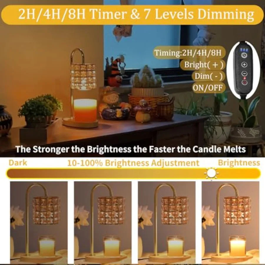 Wax Warmer Lamp with 2 Bulbs,