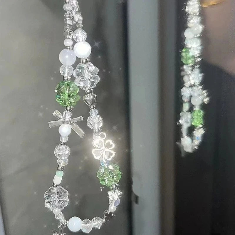 Beaded Acrylic Keychain