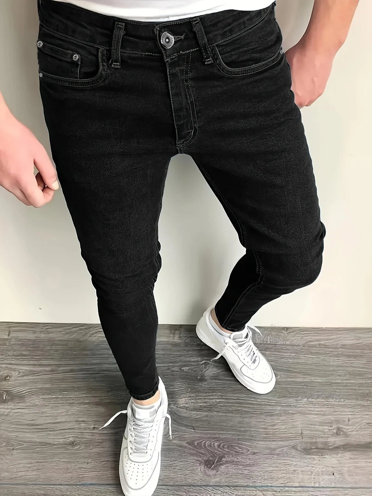 Men's Retro Fashion Jeans Classic Straight Leg Casual Comfortable Fit Men's Clothing
