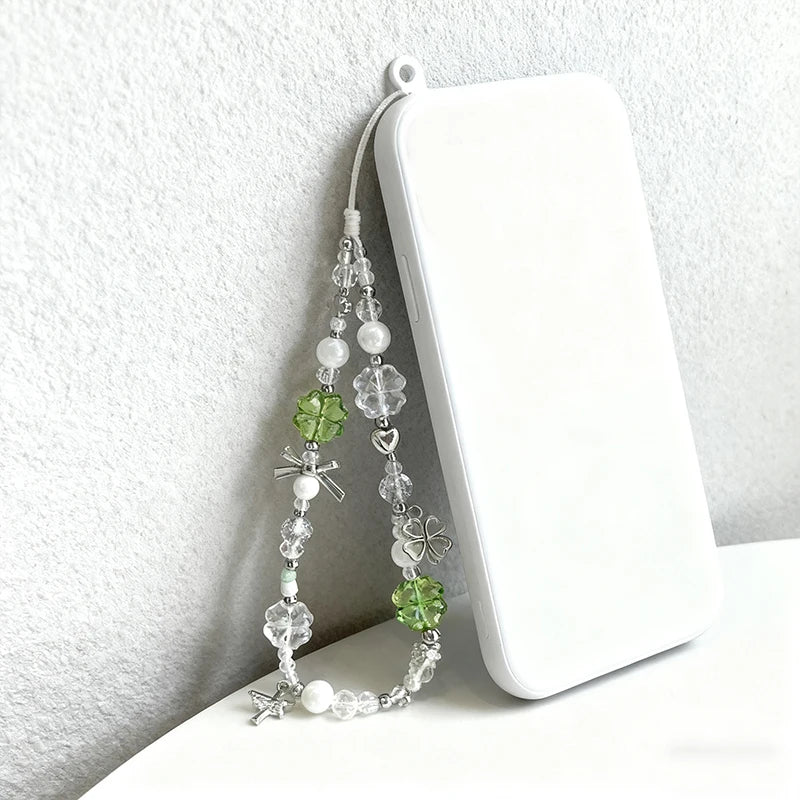 Beaded Acrylic Keychain