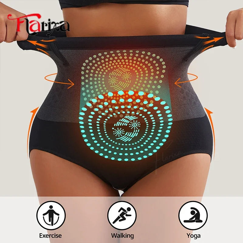 Tummy Control Underwear Briefs for Women High Waist Seamless Butt Lifting Panties