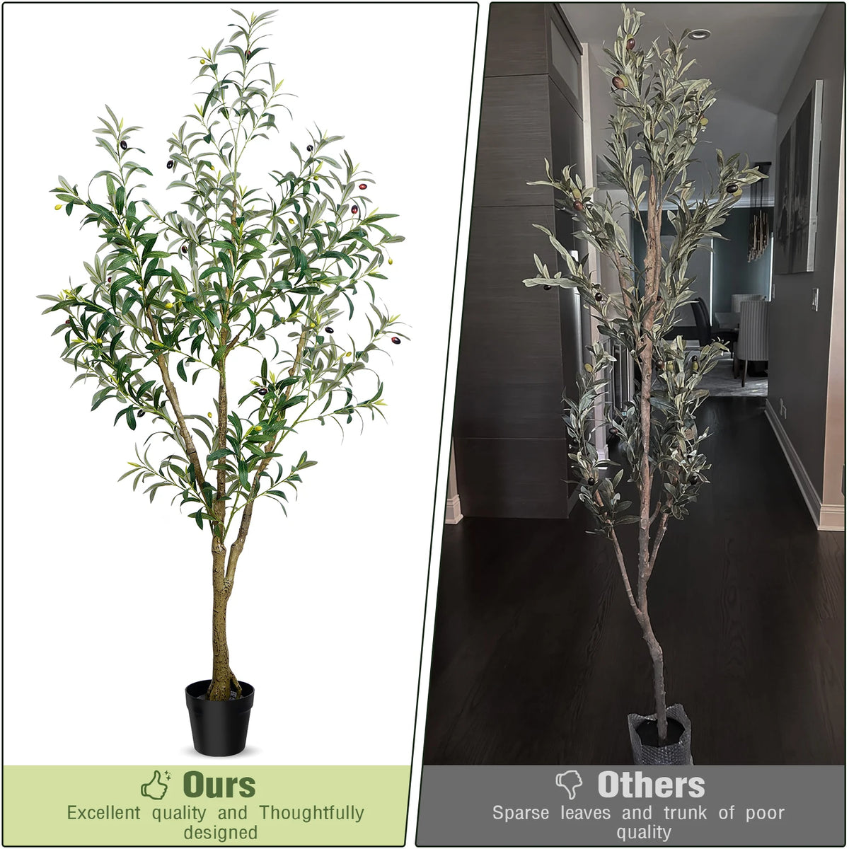 Olitree Artificial Olive Tree for Lifelike Indoor Home Decoration