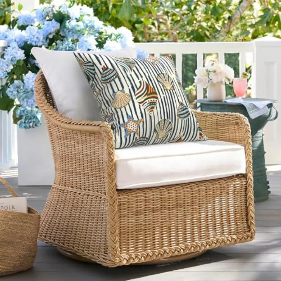 Decorative Column Pillows With Silk Filling Pack of Two