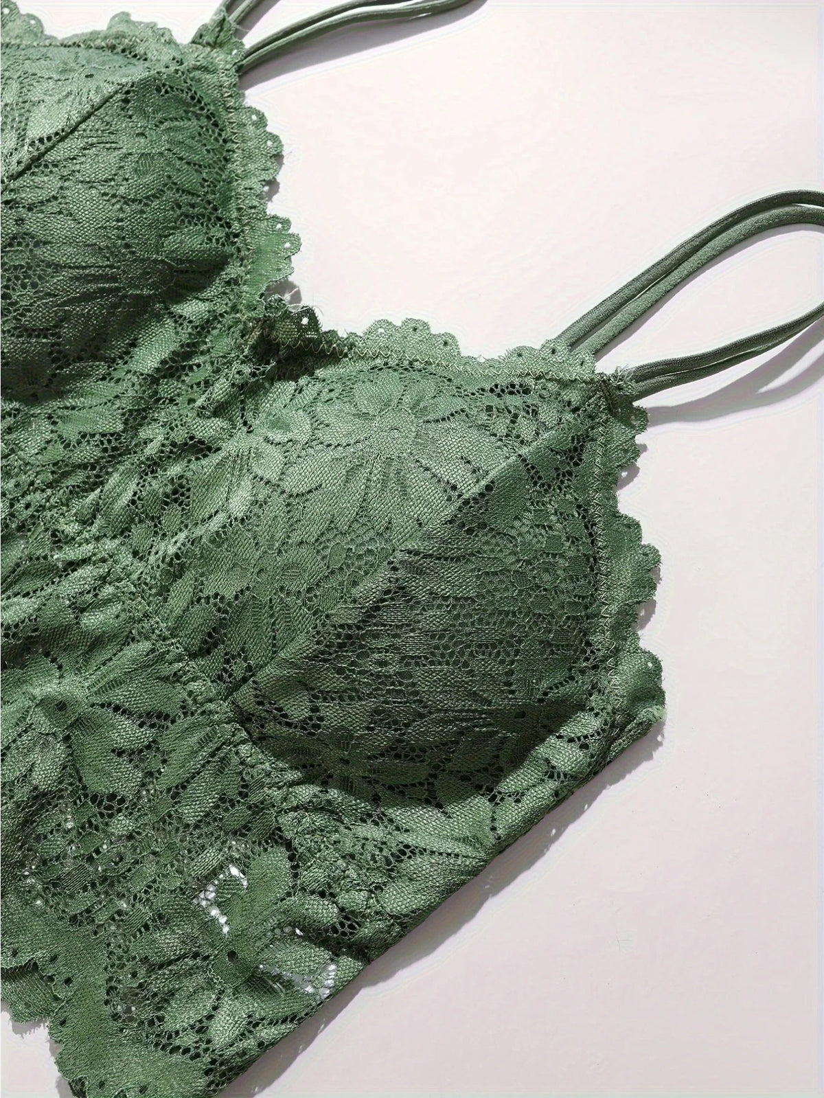 4pcs Women's Sexy Lace Bra & Panty Set,