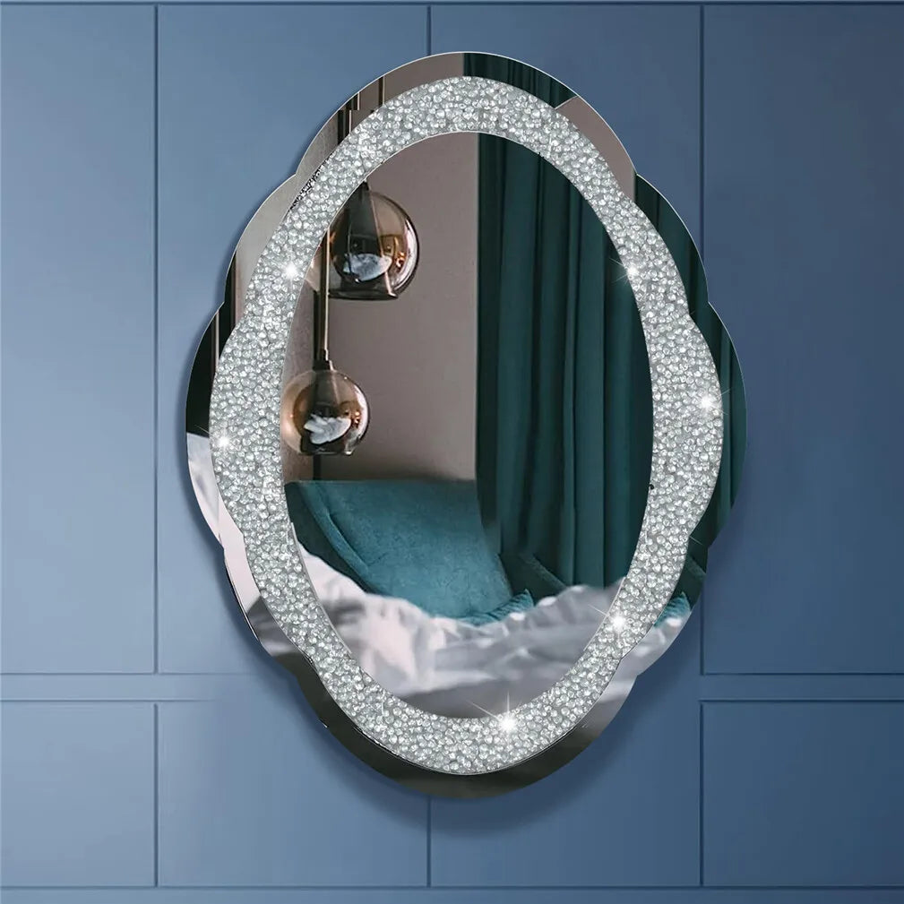 BORWART Cloud Shaped Polished Glass Accent Wall Mirror