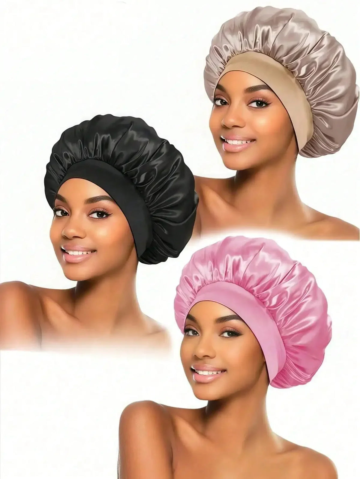 1pc Luxury Satin Silk Sleep Cap, Loose Elastic Headwear, Suitable For Women Hair Care, Unisex Night Hair Care Cap, Comfortable For Home Use, Sleep Cap, Women's Elastic Shower Cap, Adult Unisex Hair Care Cap Suitable For Showe
