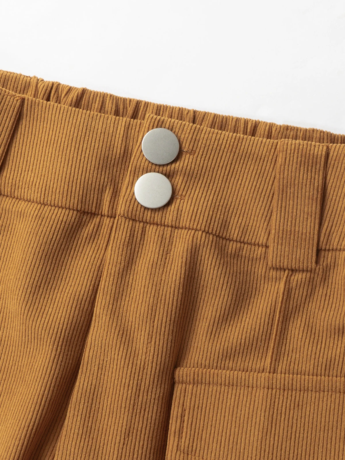 Women's High Waist Corduroy Wide Leg Casual Pants