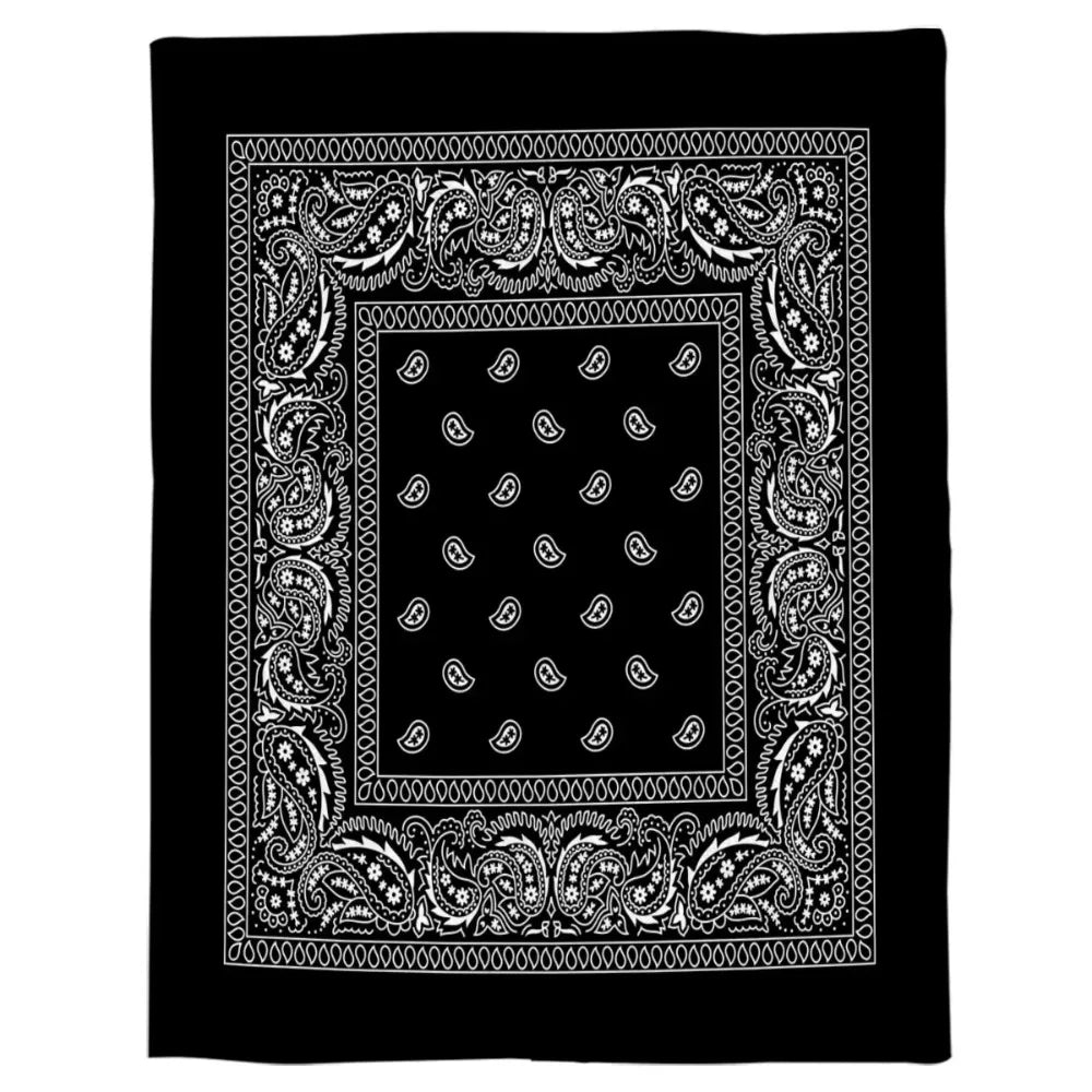 Paisley Geometric Art Throw Blanket With Anti Pilling Fabric