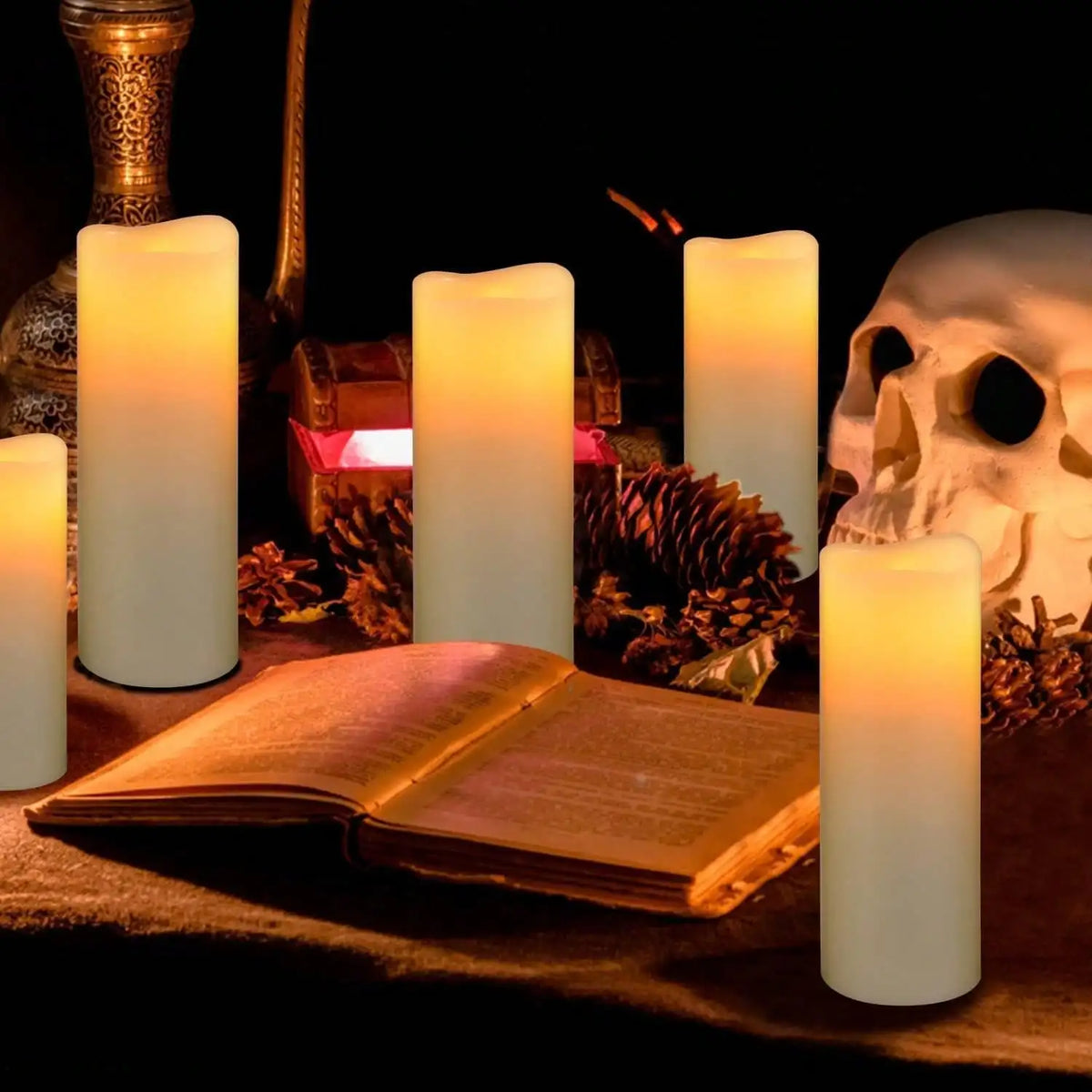 24,3 Size Ivory Electronic Candle Lamp