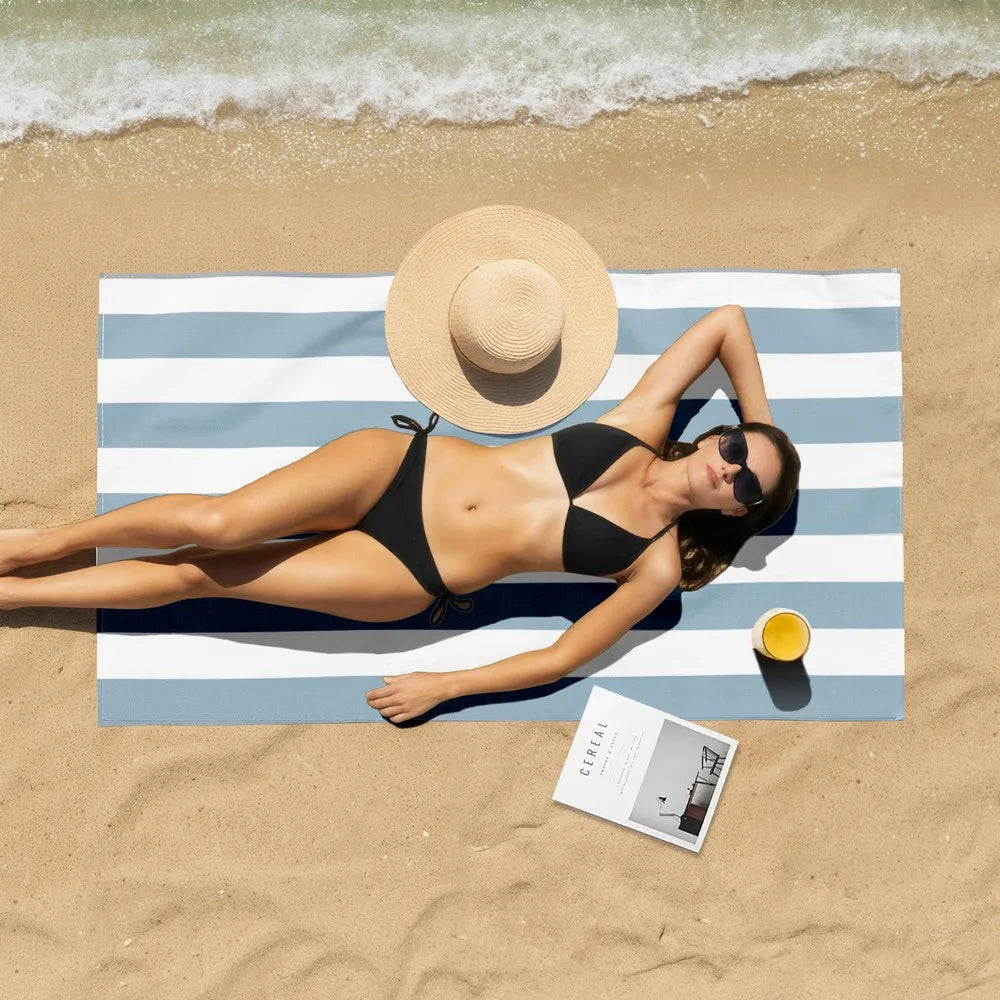 Four Pack Cotton Beach Towels for Home and Outdoor Use