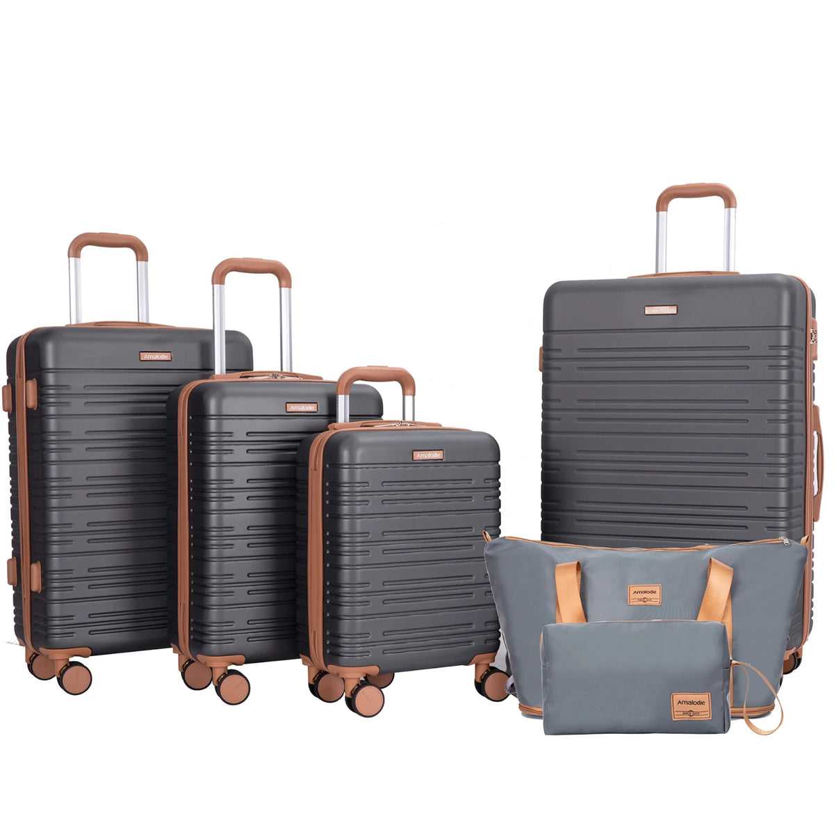 TRIPCOMP Luggage Set With Spinner Wheels And TSA Lock