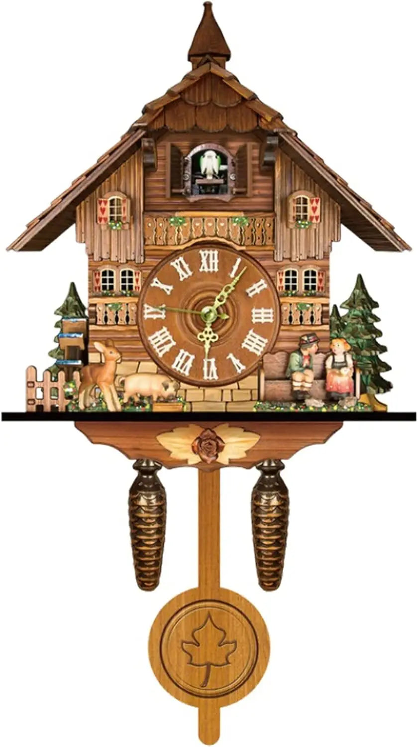 Decorative Cuckoo Wall Clock With Practical Alarm Function