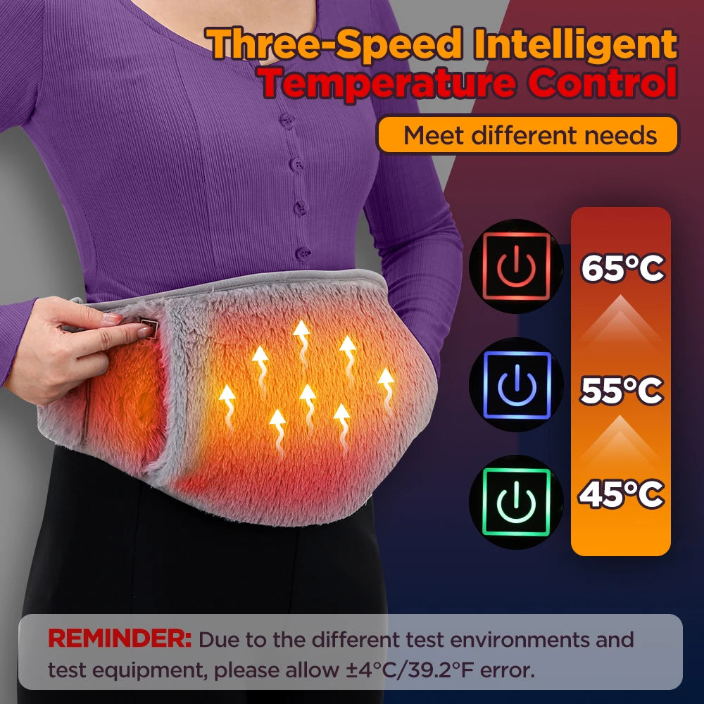 Hailicare Electric Graphene Heating Pad For Abdominal Comfort