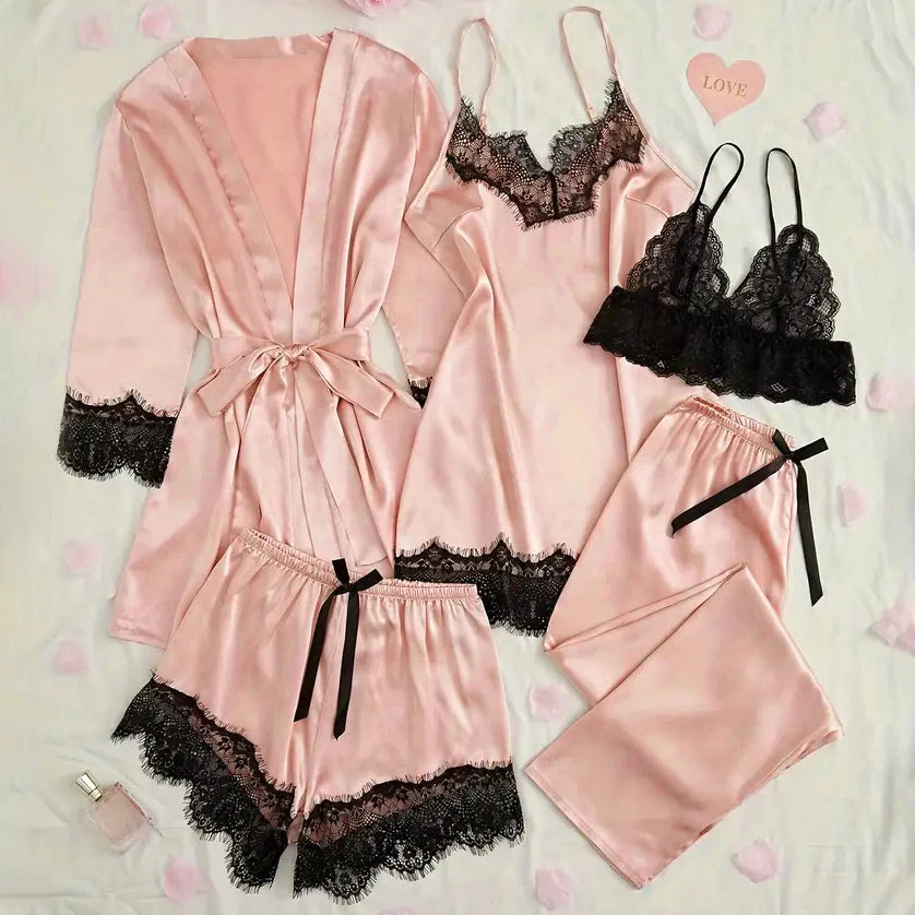 Satin Sleepwear Pajama Set
