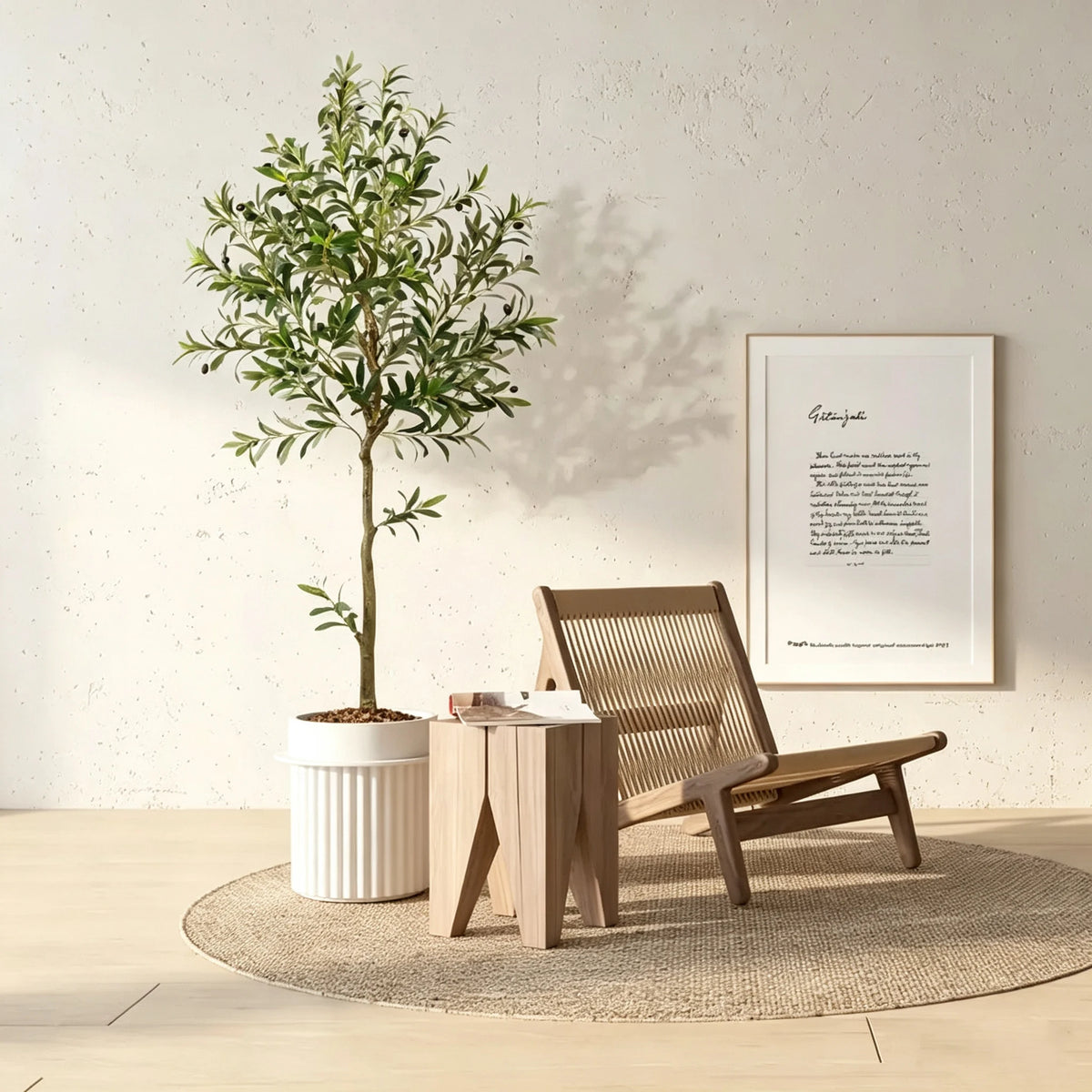 Olitree Artificial Olive Tree for Lifelike Indoor Home Decoration