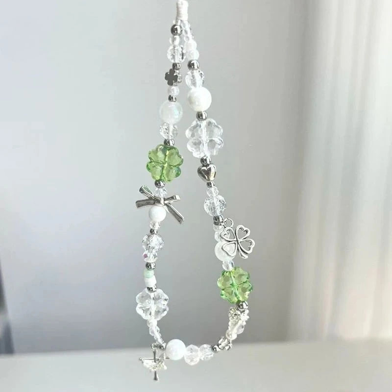 Beaded Acrylic Keychain