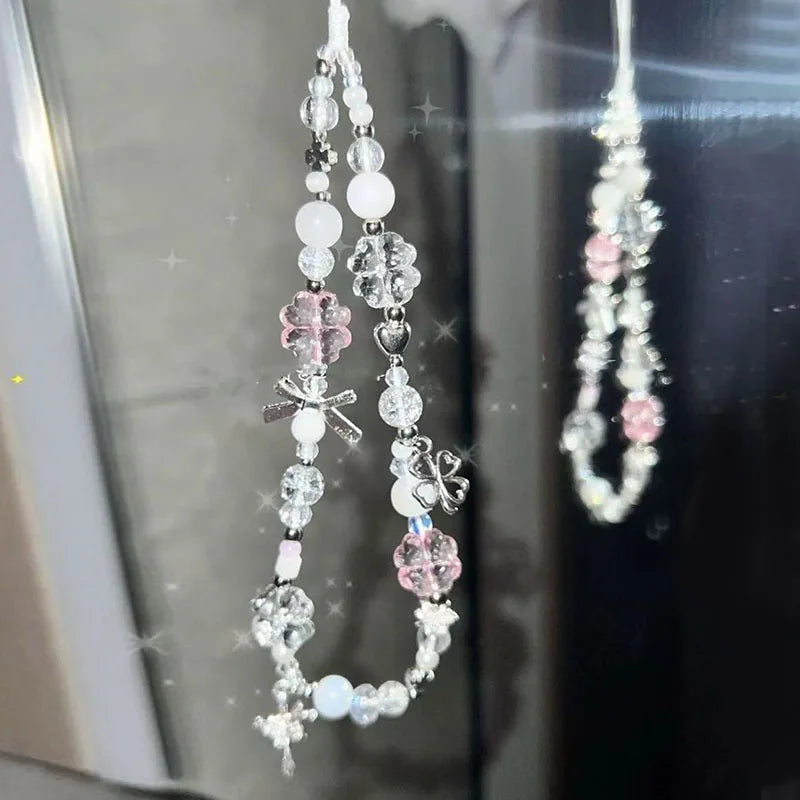 Beaded Acrylic Keychain