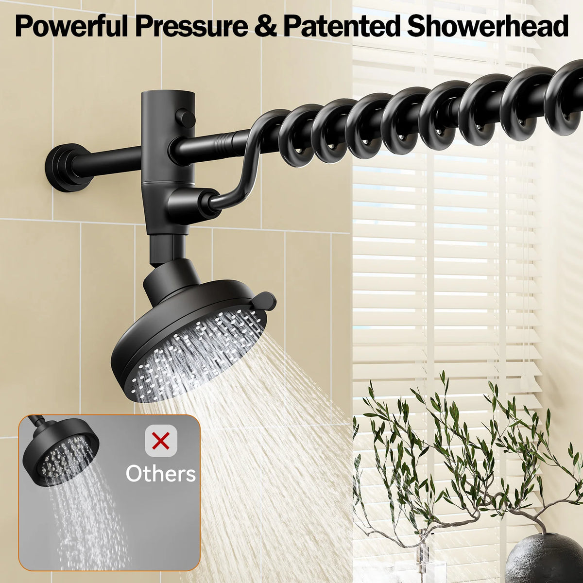 Tandem Shower Head For Couples, Dual Shower Head
