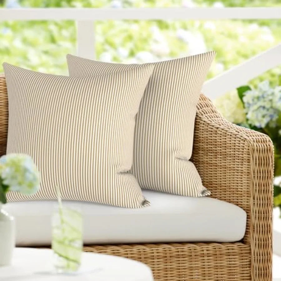 Set Of Two Decorative Column Pillows With Silk Filling