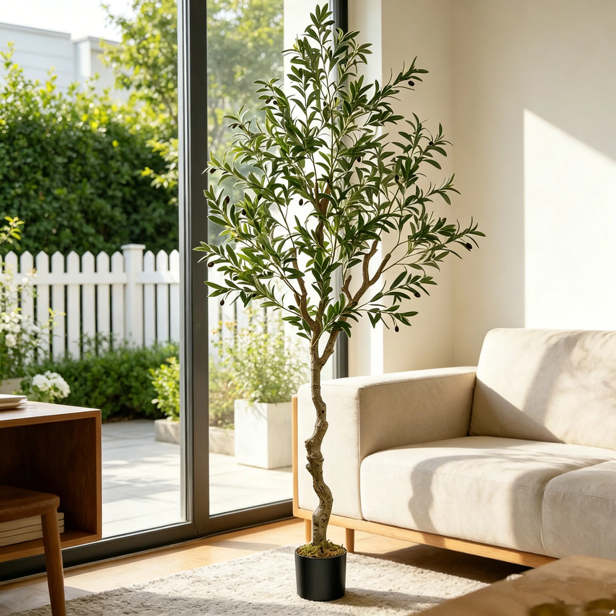 Olitree Artificial Olive Tree for Lifelike Indoor Home Decoration