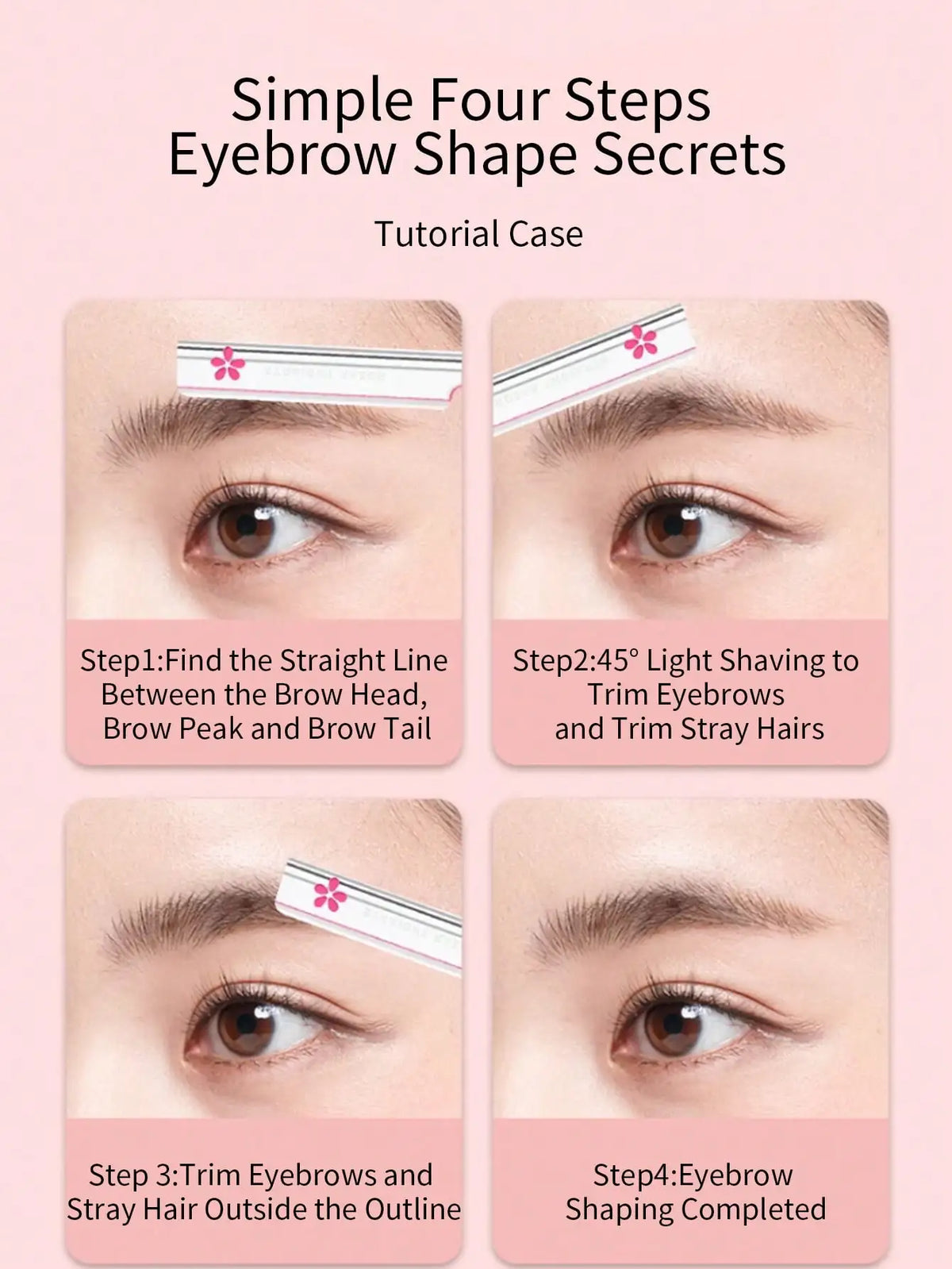 5pcs Compact And Exquisite Beipin Professional Eyebrow Trimmer, Sharp Blade For Smooth And Clean Grooming