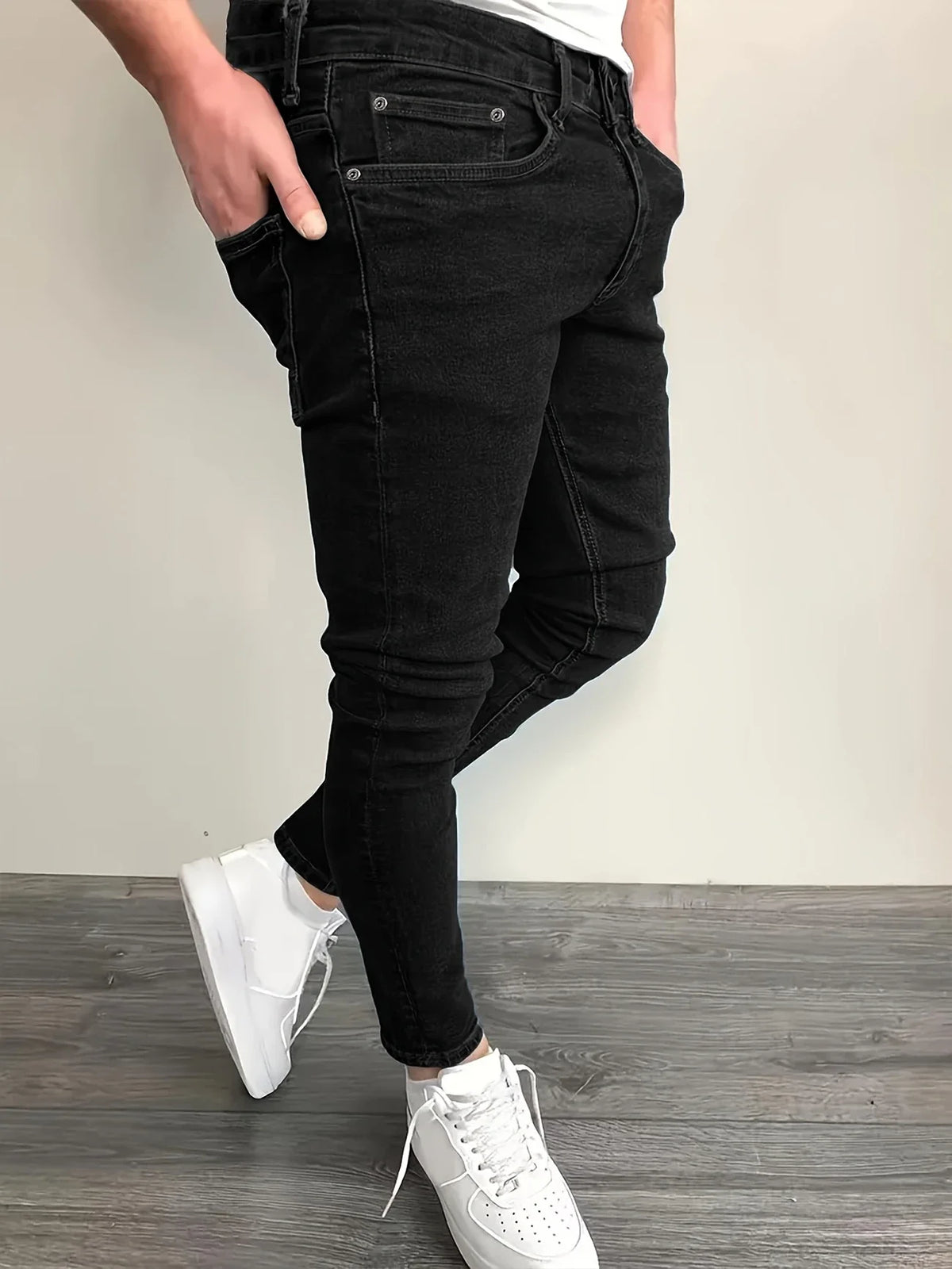 Men's Retro Fashion Jeans Classic Straight Leg Casual Comfortable Fit Men's Clothing