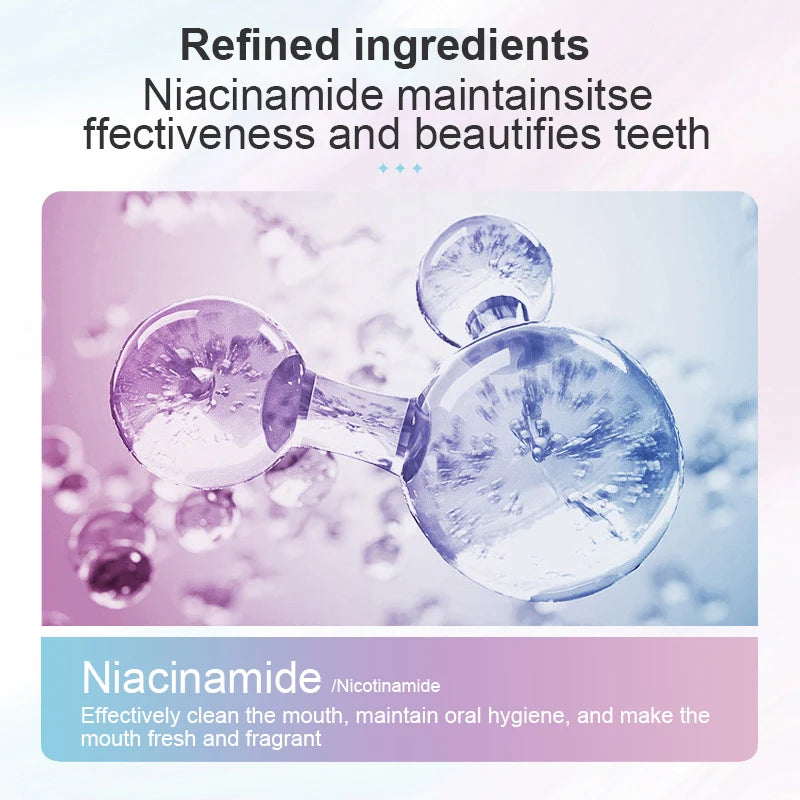 Teeth Whitening Toothpaste 100g Each Blue Pink Gradient Color Stain Remover with Fresh Breath Oral Care for Daily Use