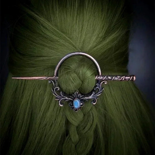 Vintage Metal Chopsticks Nordic Style Headdress Gothic Punk Hair Sticks Girls Hair Accessories for Women