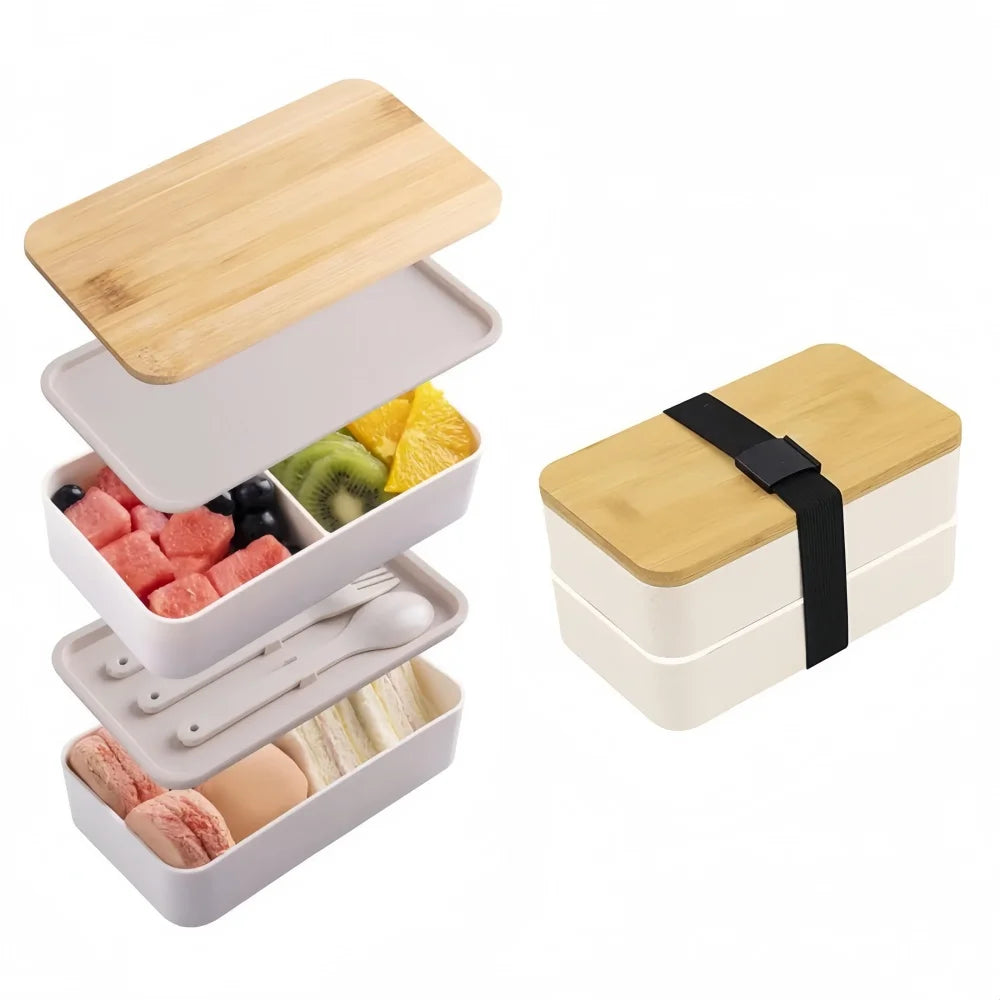 Bento Lunch Box, 2-Tier Food Storage Container